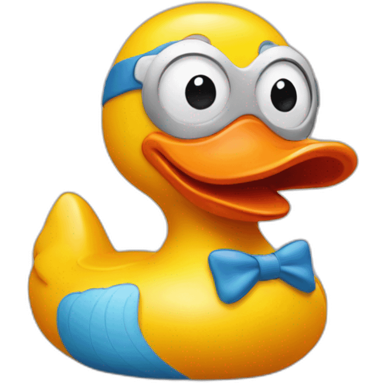 goofy rubber duck emoji