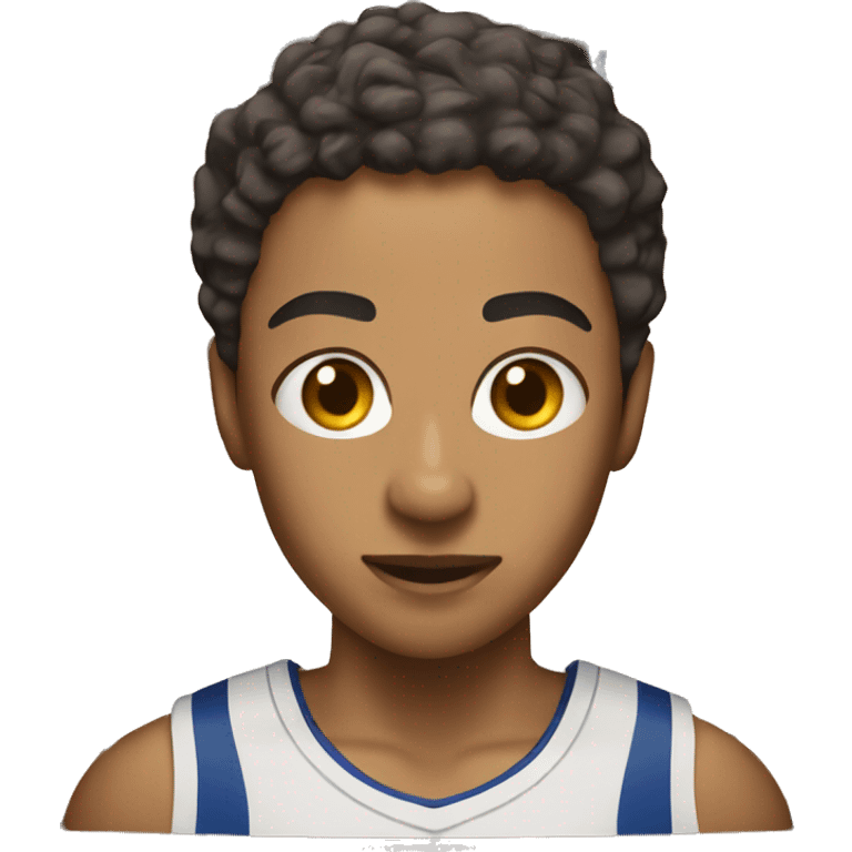 lightskin shooting in basketball hoop emoji