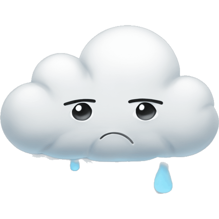 Sad clouds  emoji