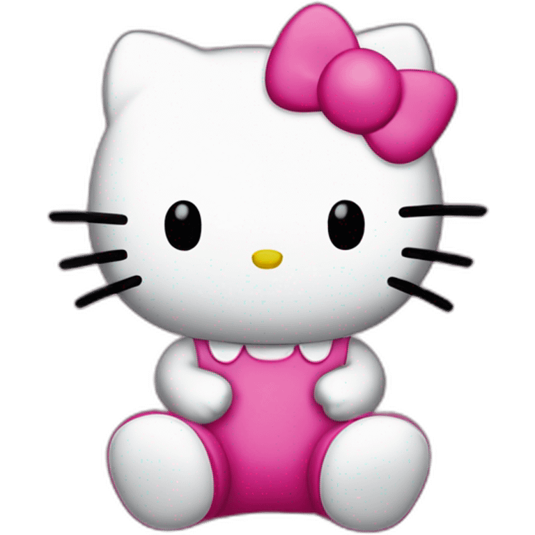 Hello kitty qui rigole emoji