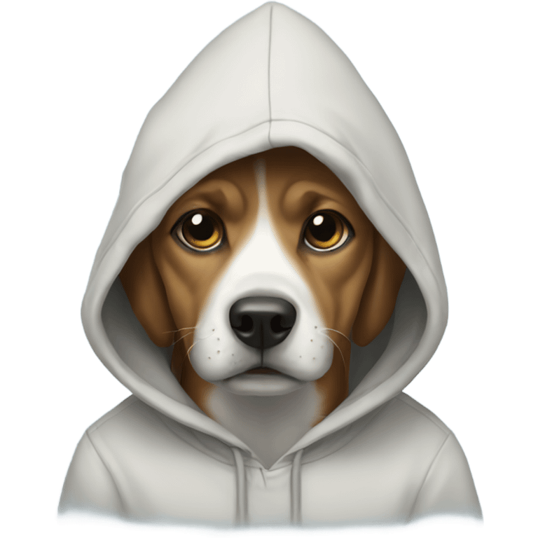 Dog with hoodie emoji