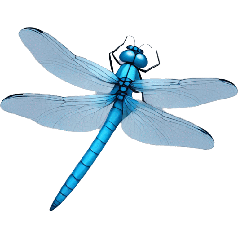 blue dragonfly emoji