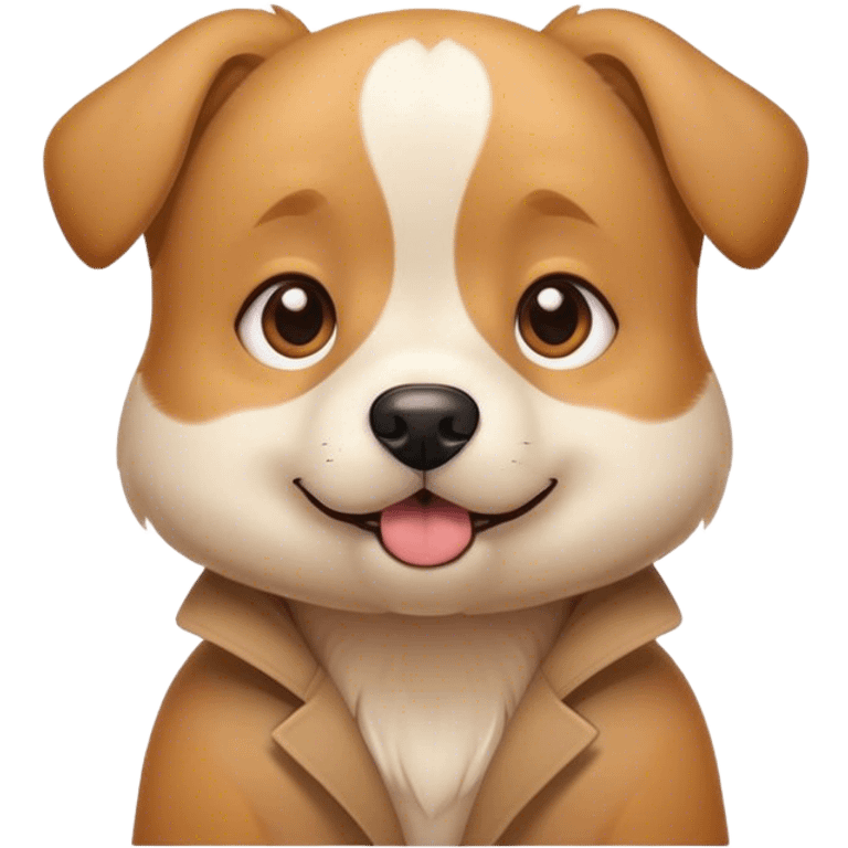 A dog super cute emoji