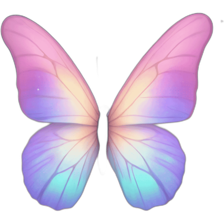 Pastel nebula butterfly emoji