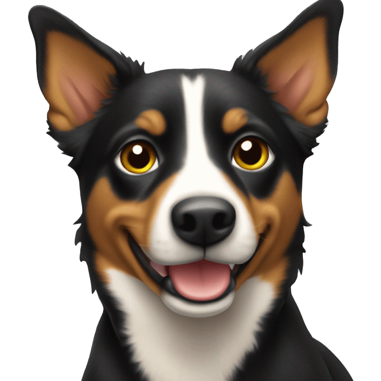 Australian kelpie sitting emoji