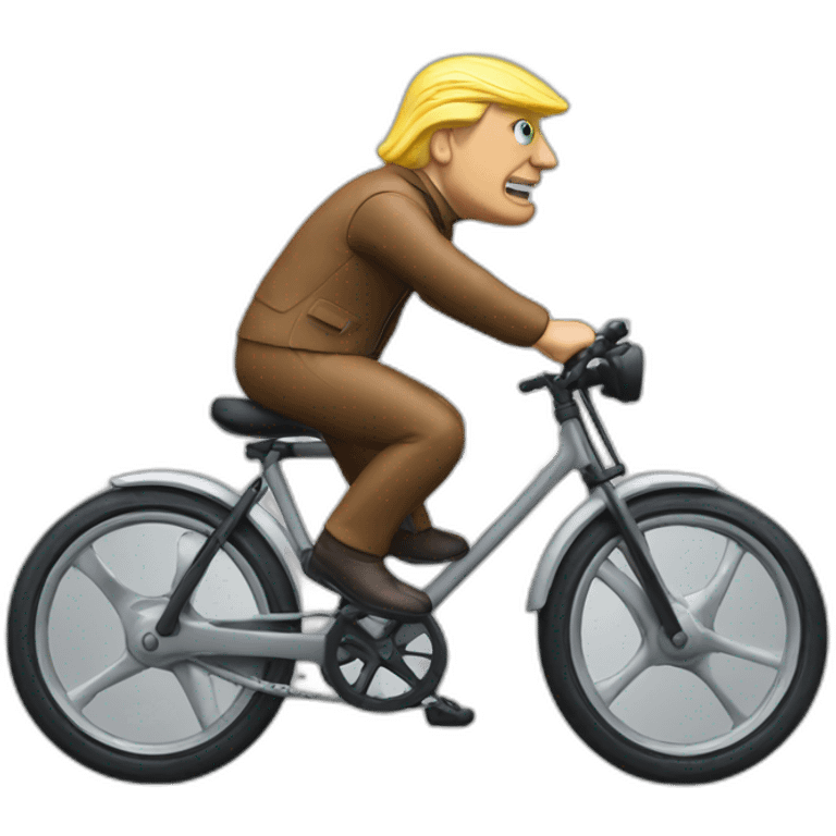 Trumpf on an Bike emoji