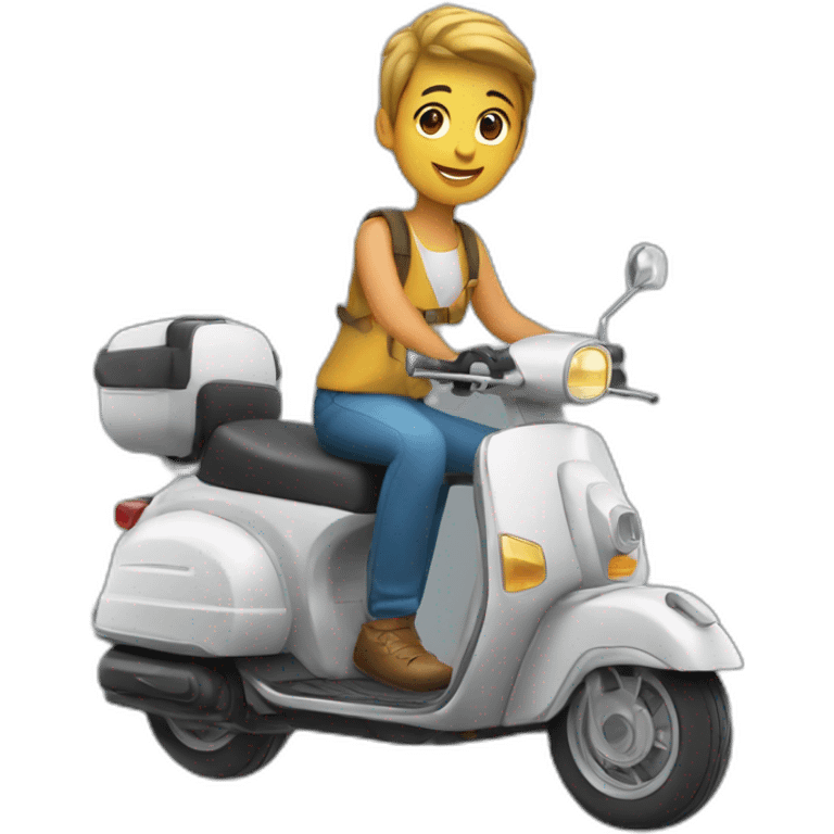 JUL sur un scooter emoji