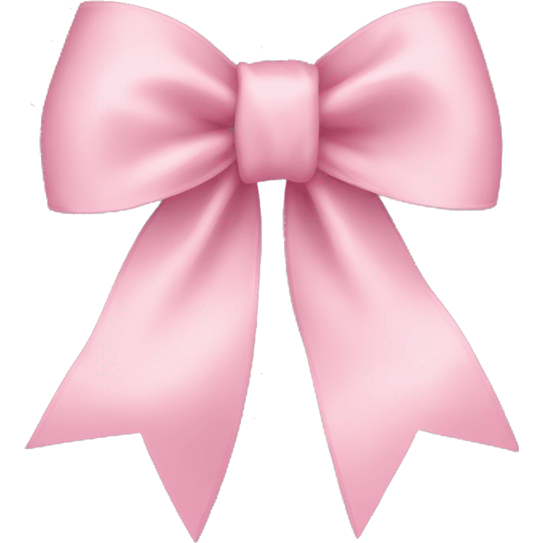 light pink ribbon bow emoji