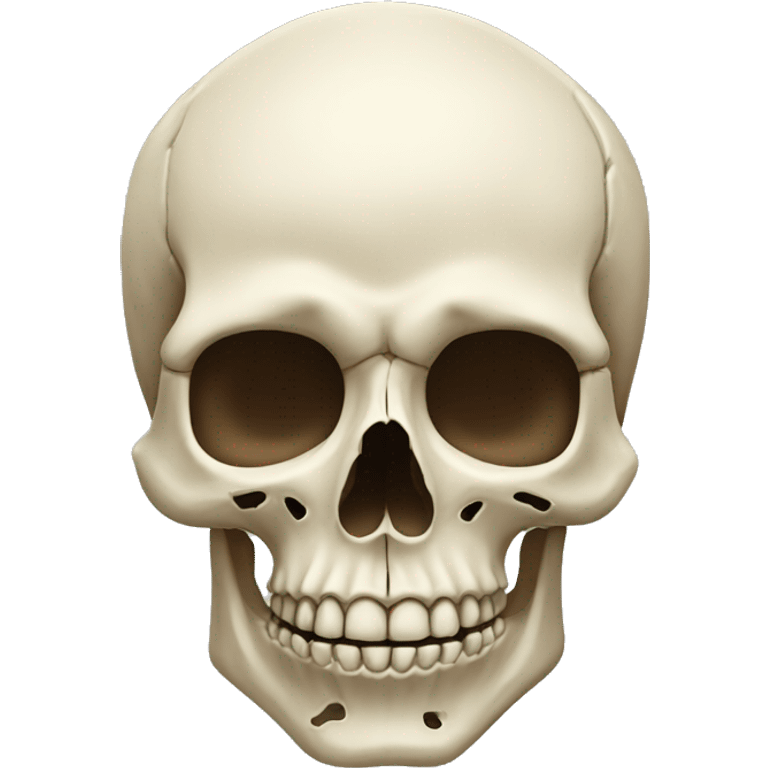 elaborate human skull emoji