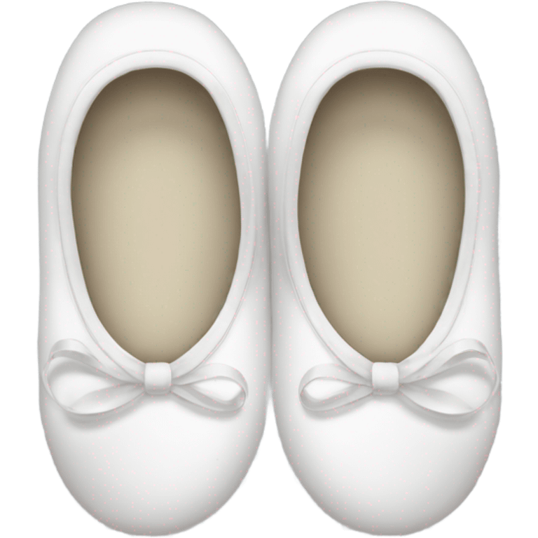 white ballet slippers emoji