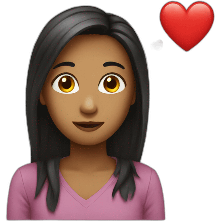 I love A emoji