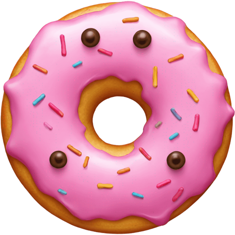 Pink donut emoji