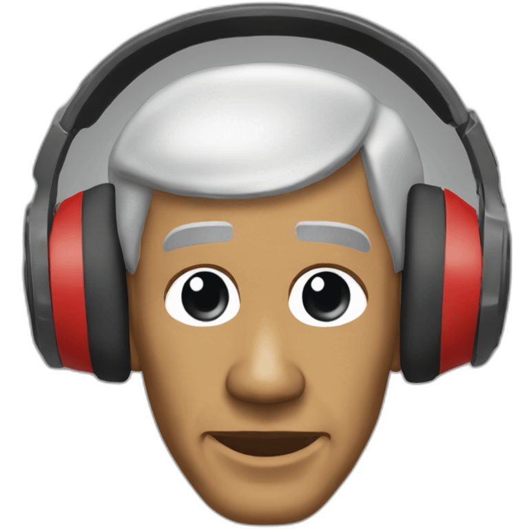 Obama waring gaming headset emoji