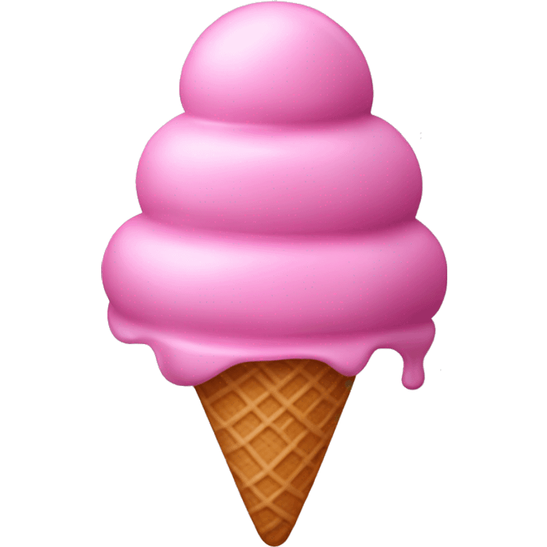 Pink ice cream emoji