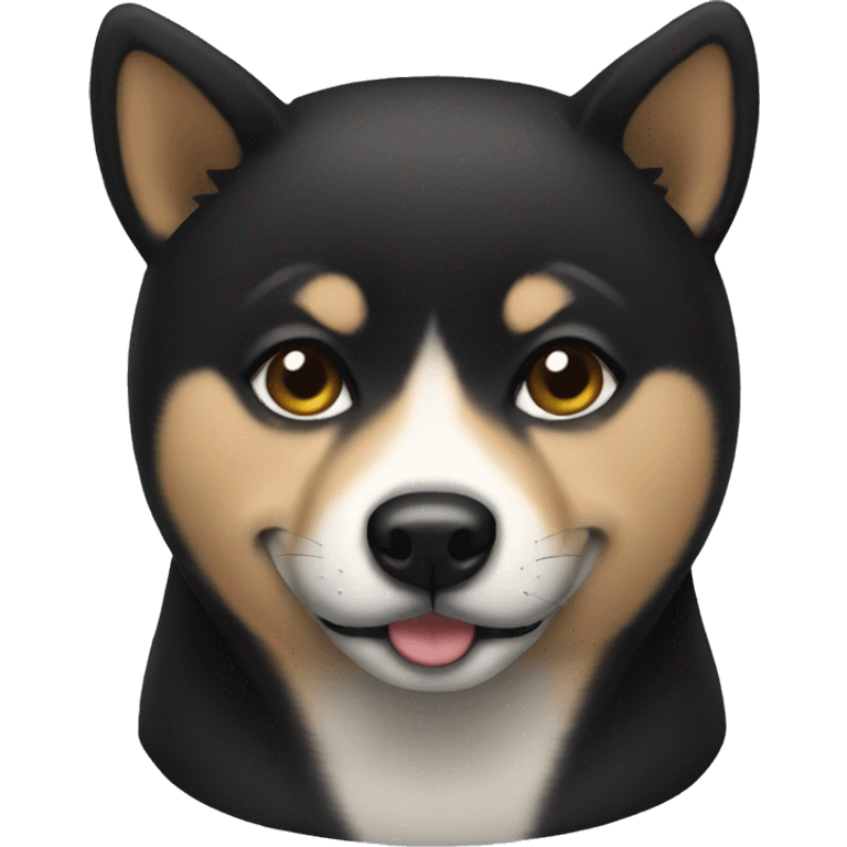 Black shiba ibu emoji