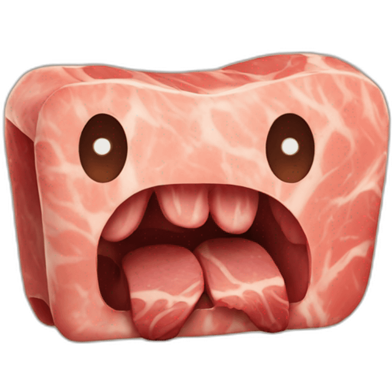 cartoon meat on bone emoji