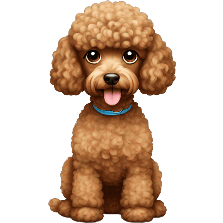 brown mini poodle emoji