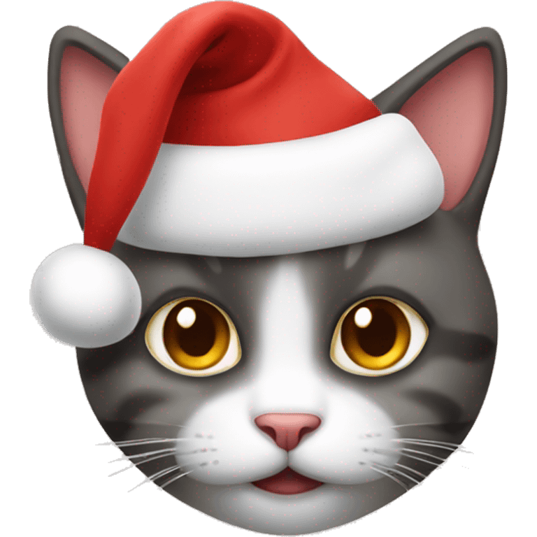 Cute Christmas cat emoji