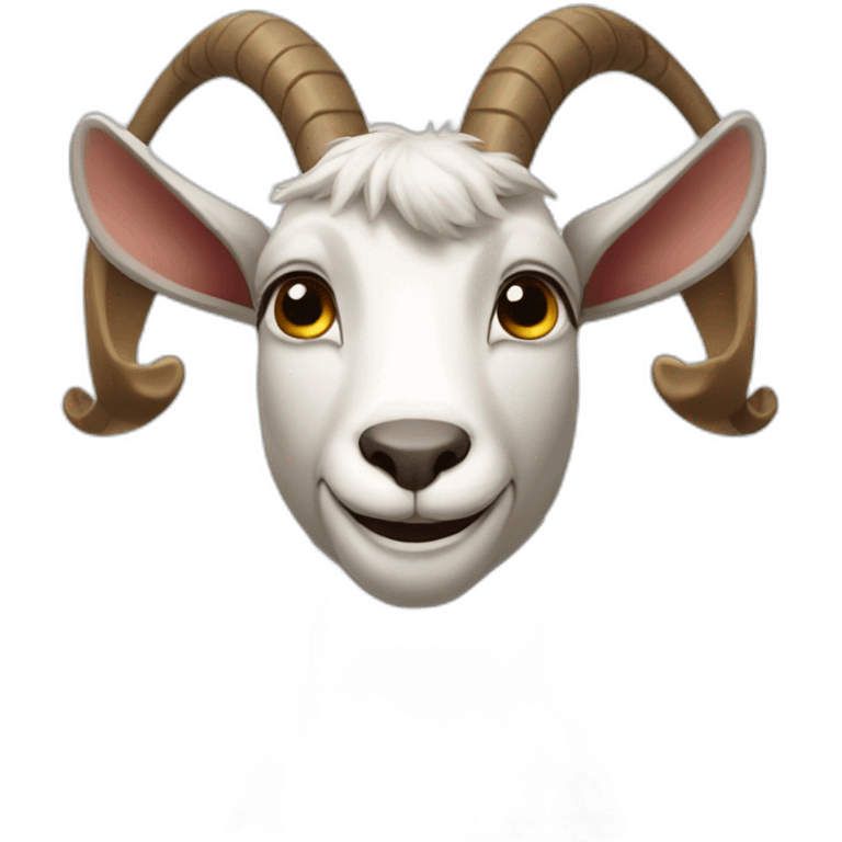 Goat playing game emoji