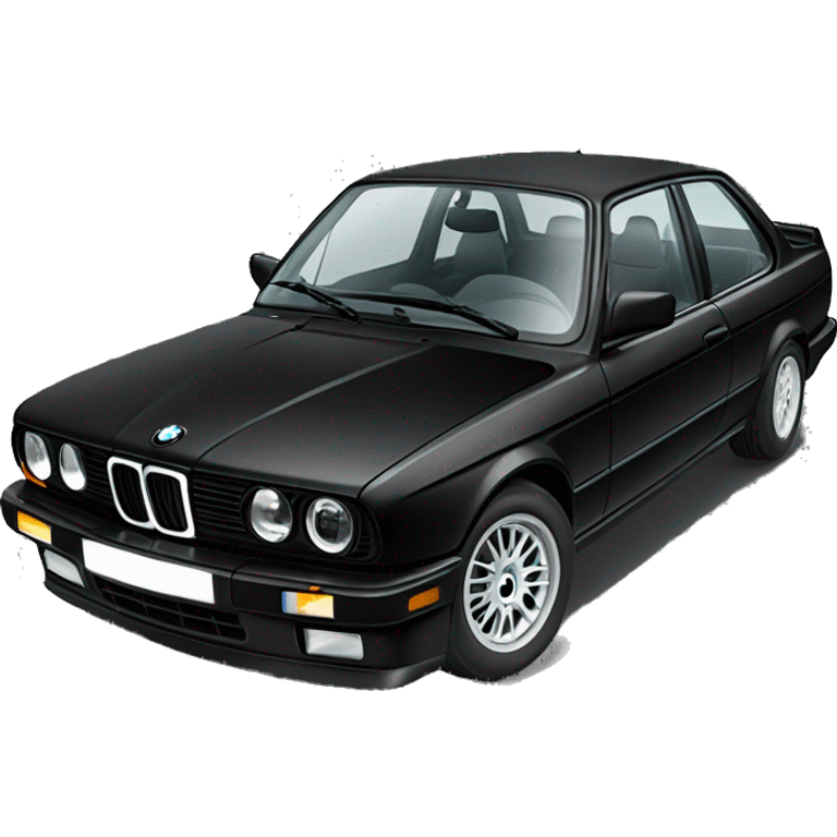 black bmw e30 emoji