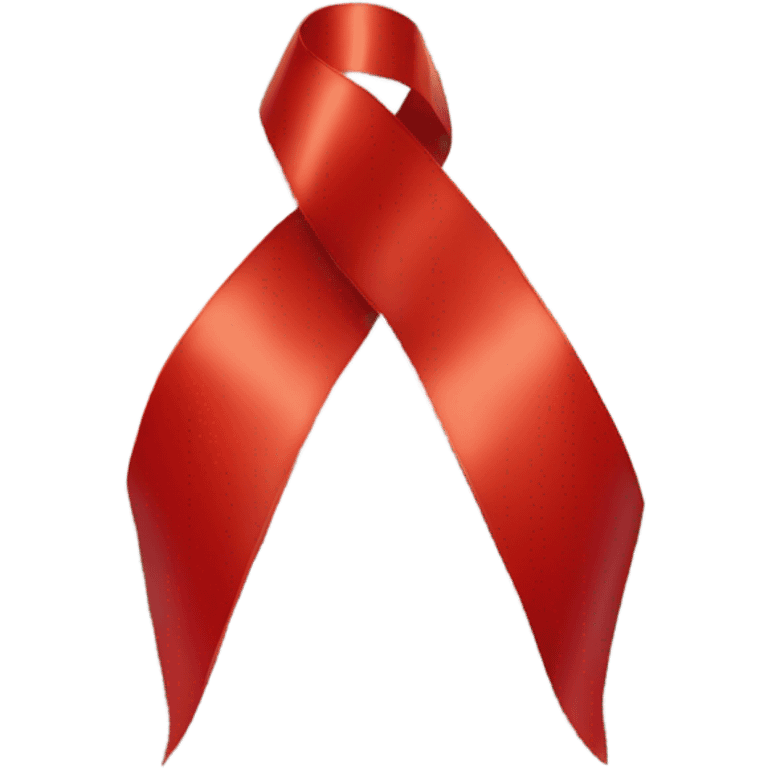 A red ribbon  emoji