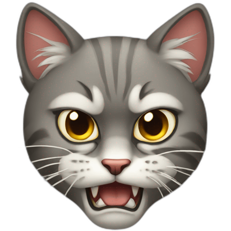 an angry cat emoji