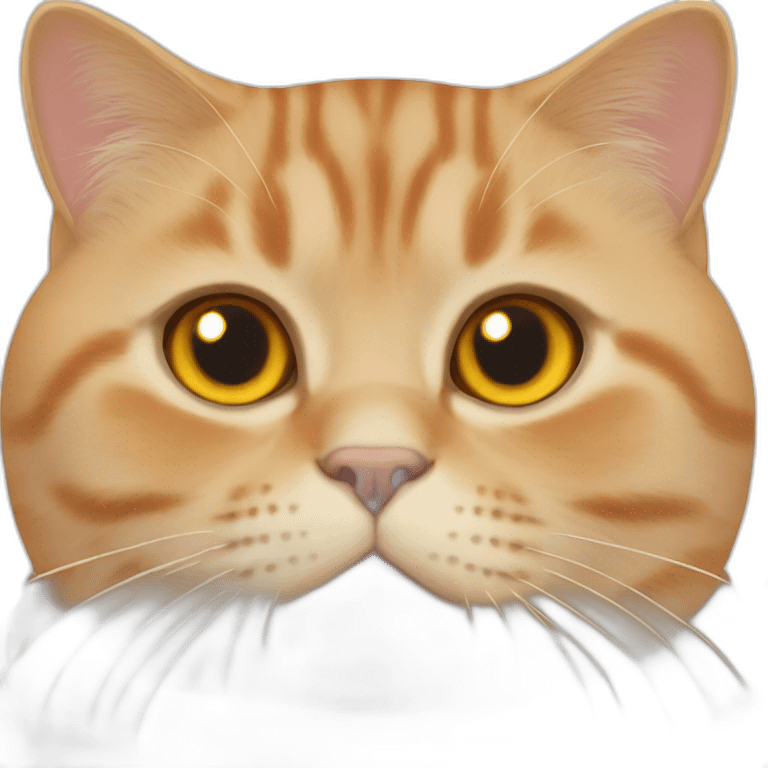 orange british shorthair cat emoji