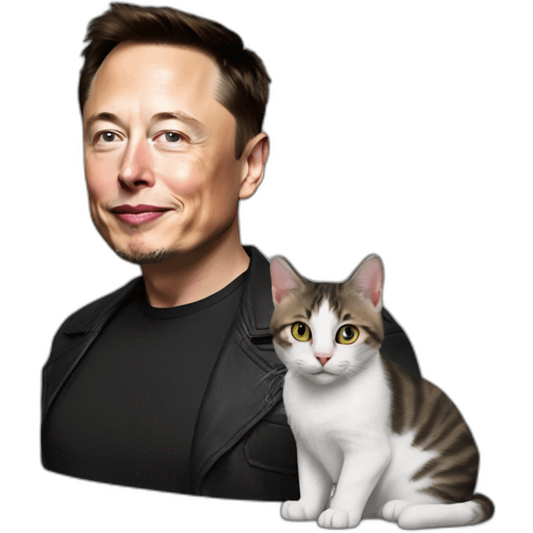 Elon musk with cat emoji