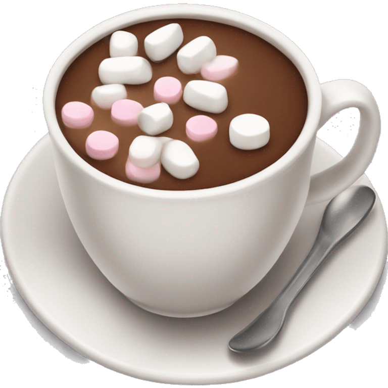 cup of cocoa with milk and marshmallows emoji