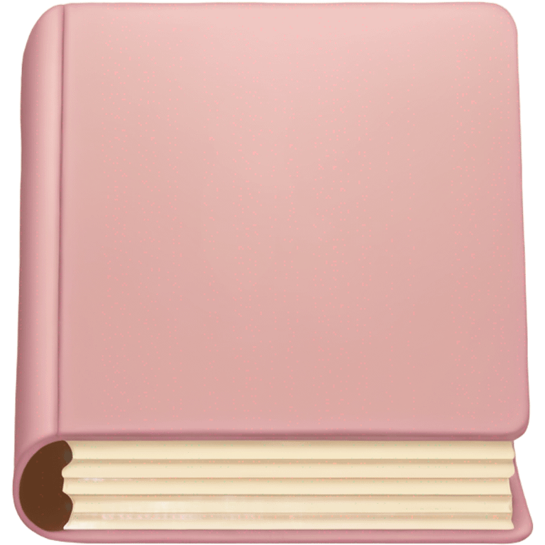 Four light Pink & beige book stable emoji