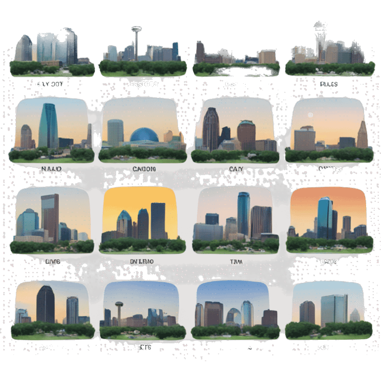 Dallas skyline emoji