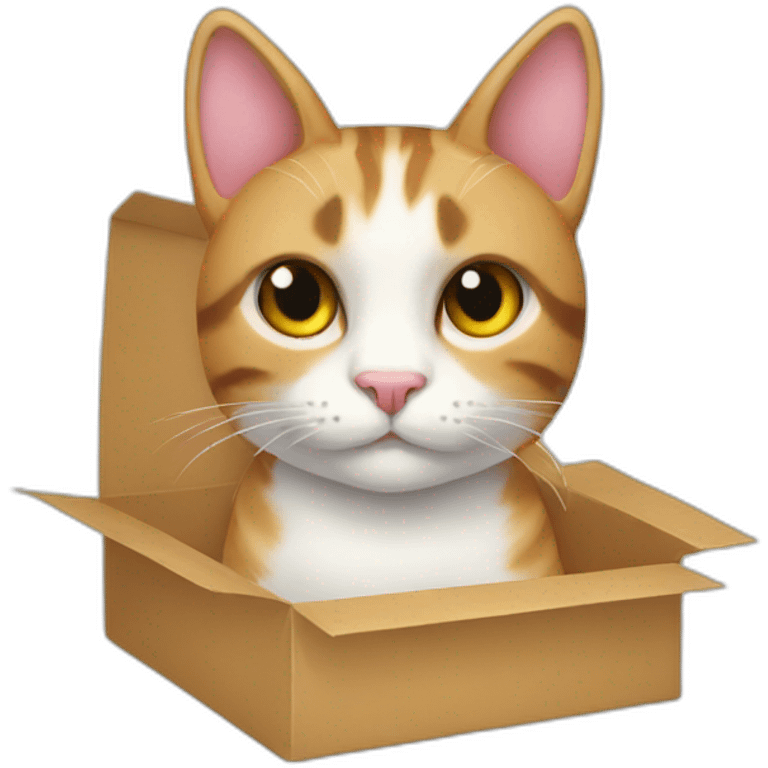 cat from gift box emoji