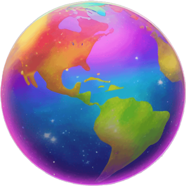 lisa frank planet emoji