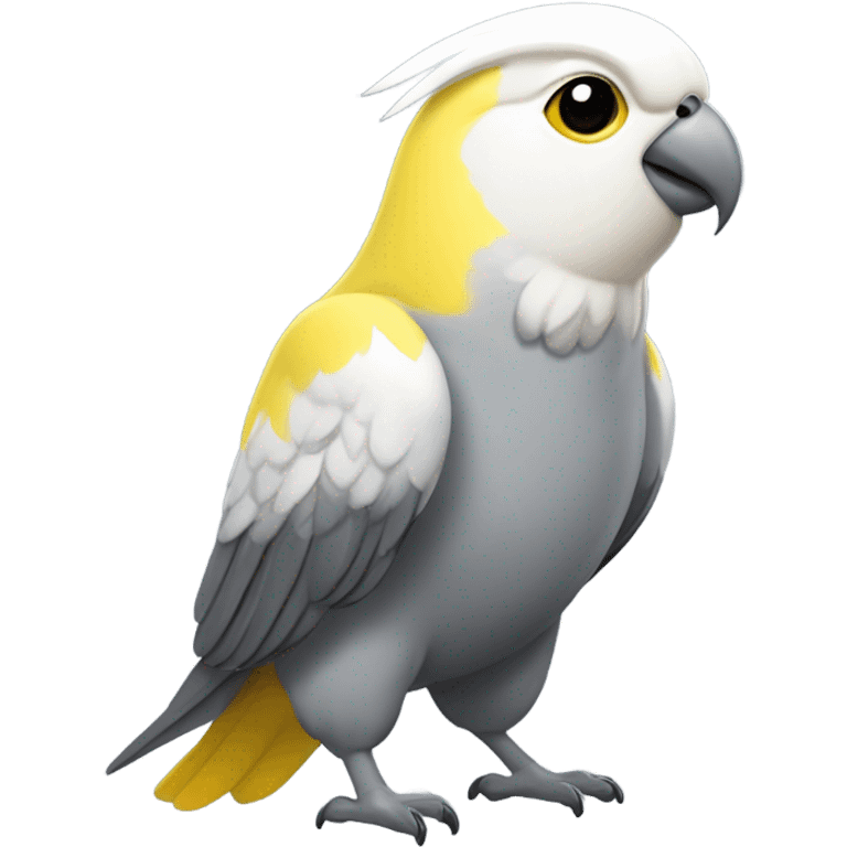 yellow and grey cockatiel weero emoji