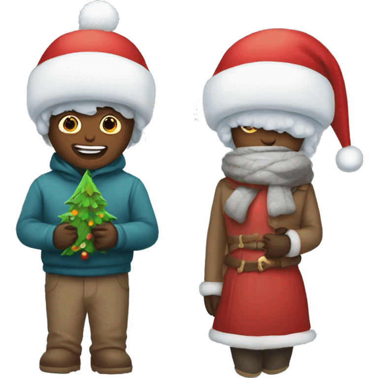 Winter and christmas emoji