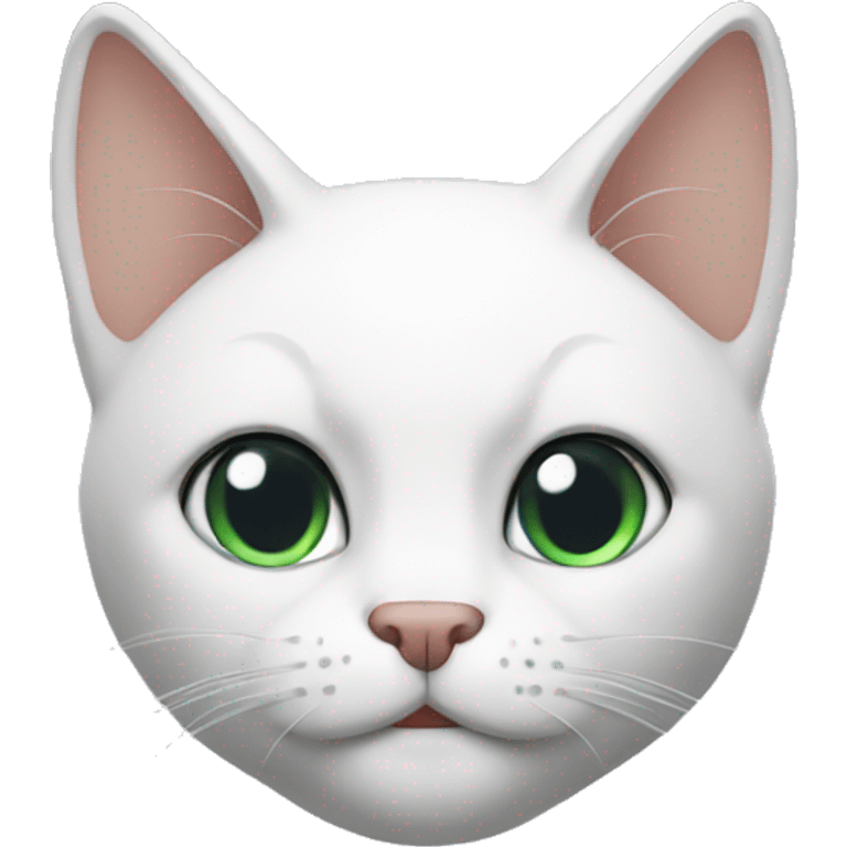 Muscular white male cat emoji