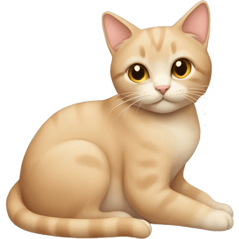 Beige cat emoji