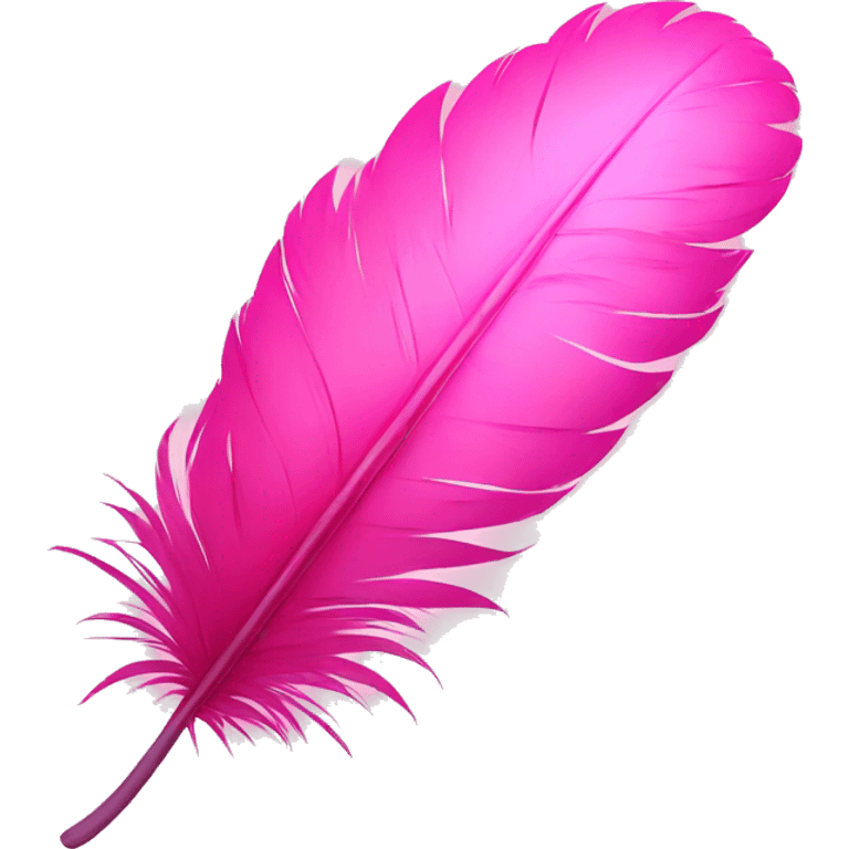 Pink feather  emoji