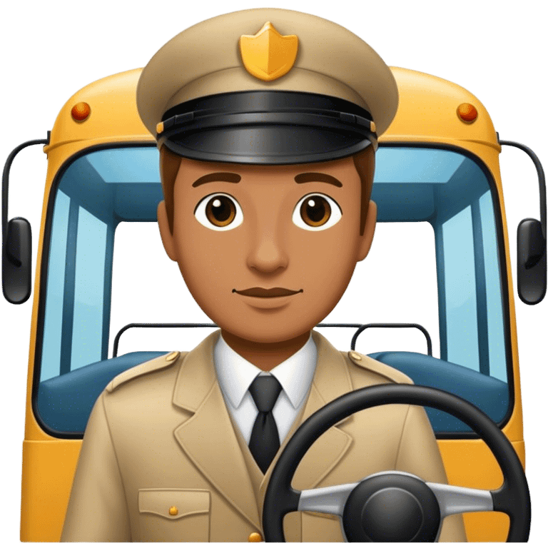 bus chauffeur driver emoji