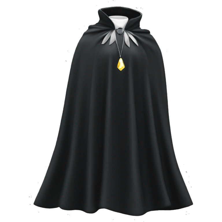 faceless mannequin flapping onyx gemstone cape emoji