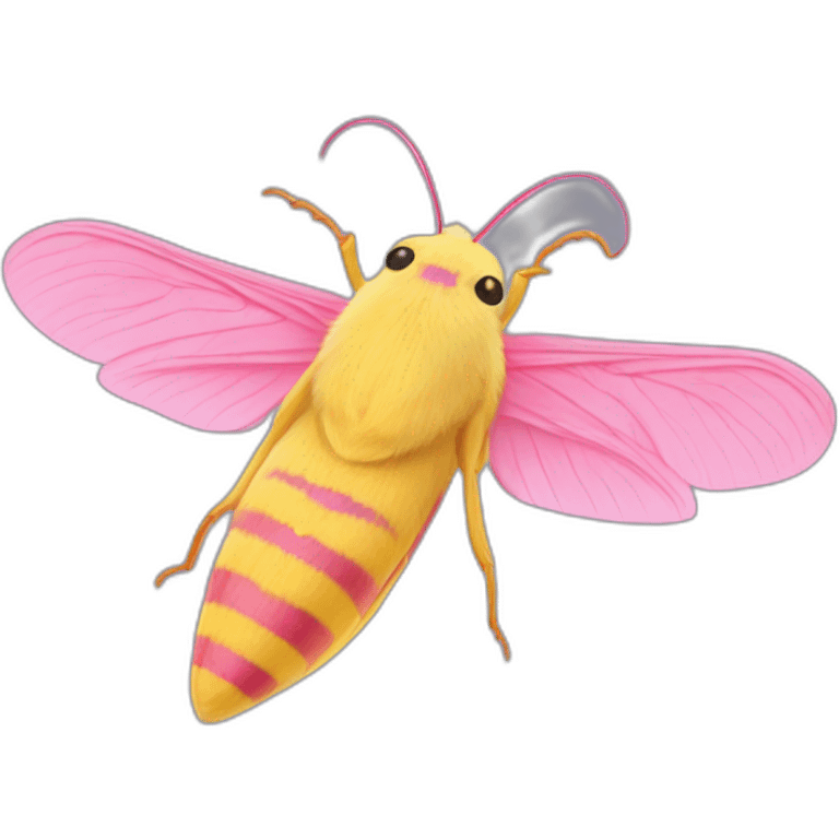 rosy maple moth emoji