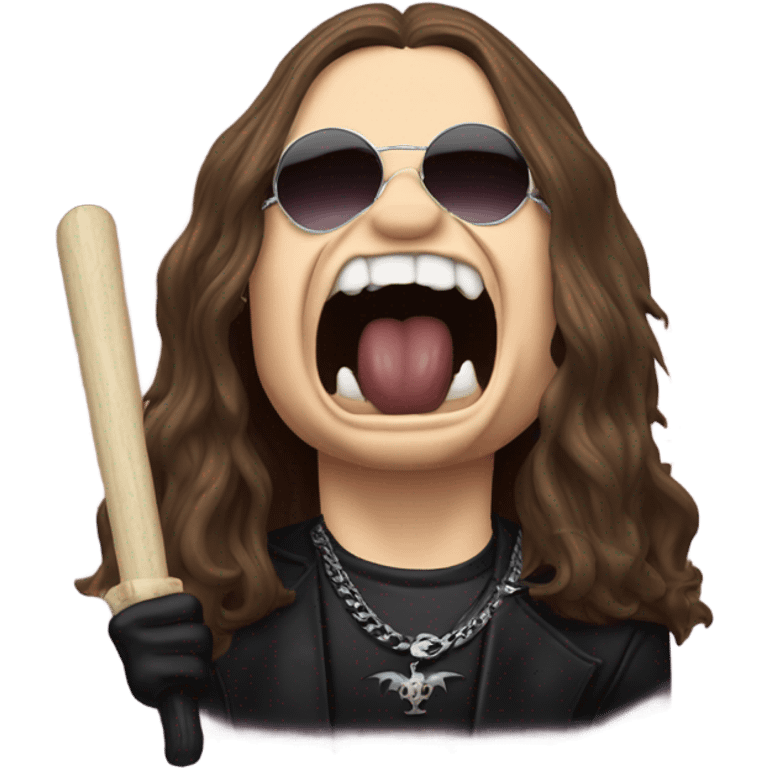 ozzy osbourne biting a bat emoji