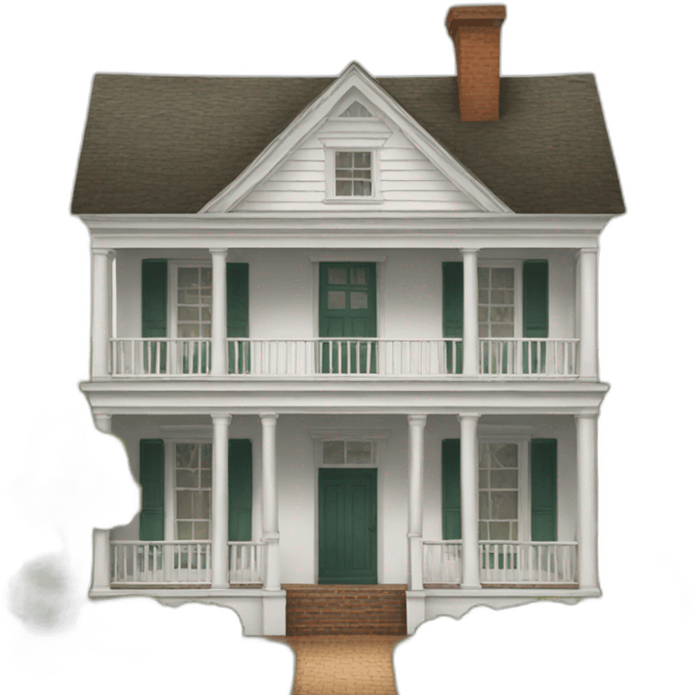 Colonial house emoji