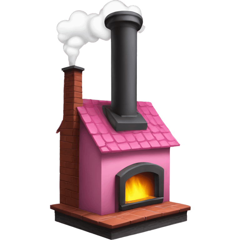 steam out of pink chimney emoji