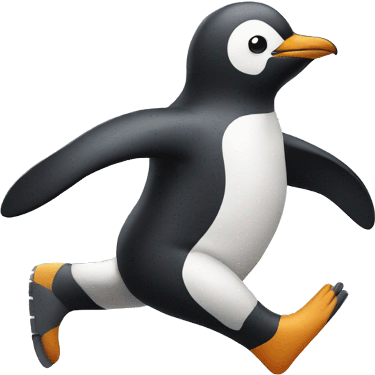 running penguin emoji