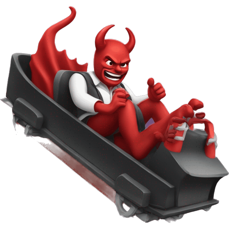 devils on a rollercoaster emoji