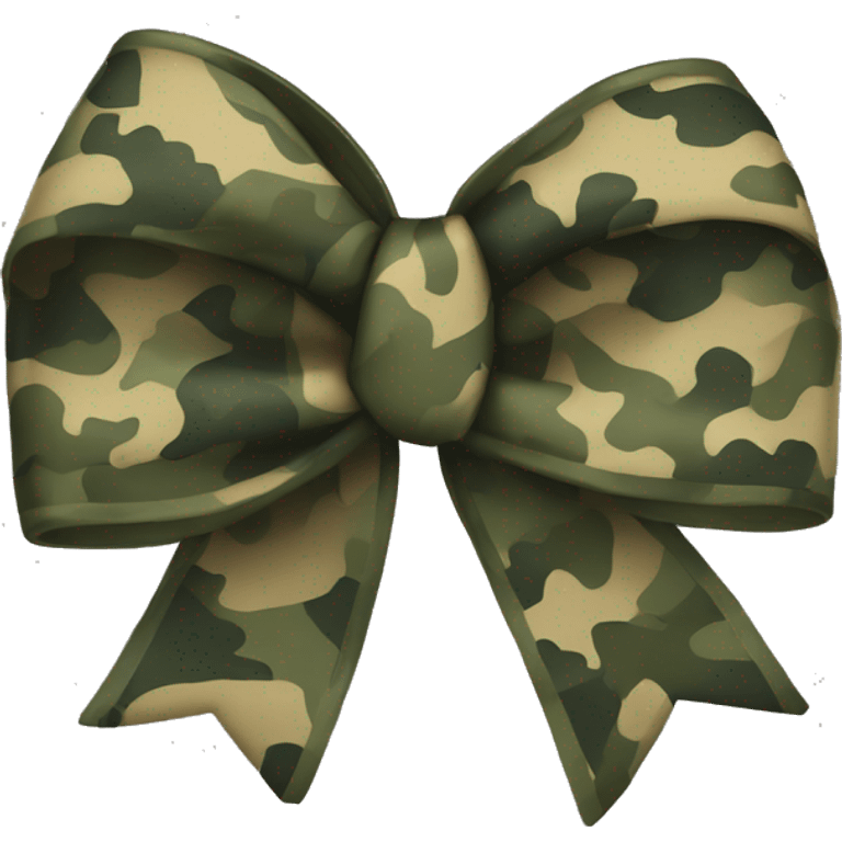 Camo bow emoji