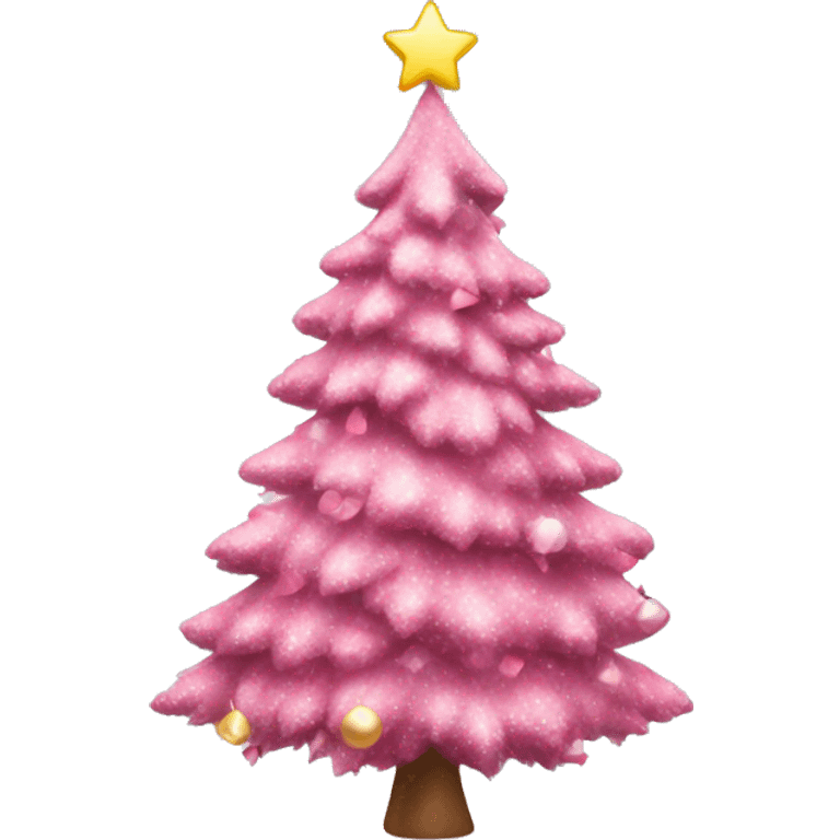 pink christmas tree emoji