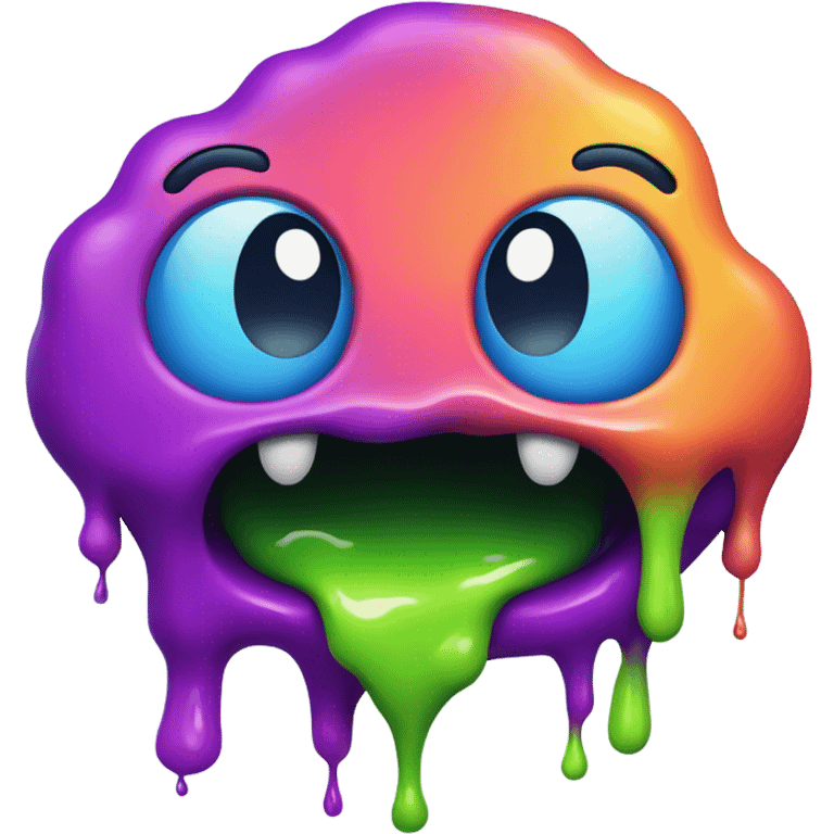 Slime down emoji