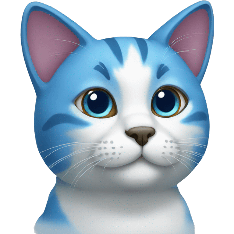 blue cat emoji